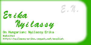 erika nyilassy business card